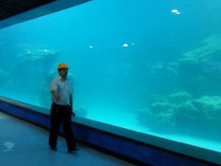 Виливна стінка УФ акрилової панелі для акваріума, океанаріума