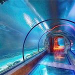 Сучасний дизайн акрилового акваріума довгий тунель